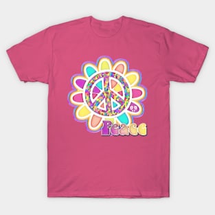 Peace Sign Flower Power T-Shirt